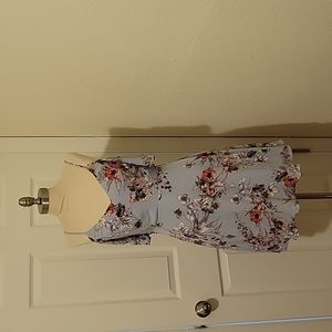 Periwinkle floral cold should dress